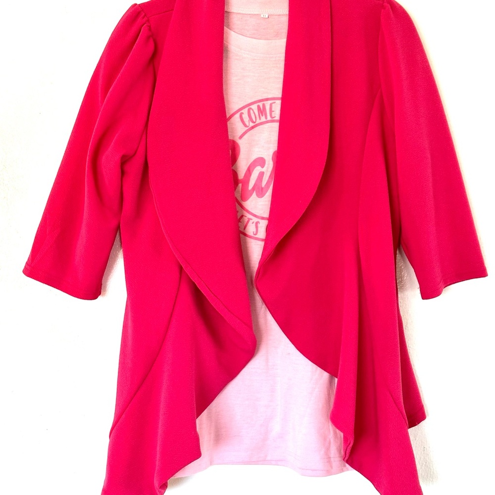 Women’s 2pc Barbie Shirt and ‘Blazer’ Set XL/1X